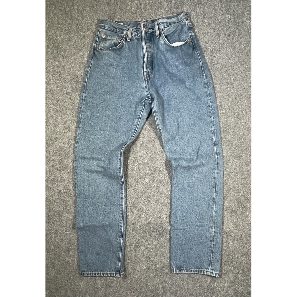 Levi's Premium 501 Button Fly fits 28x30 Medium Wash Made in Turkey